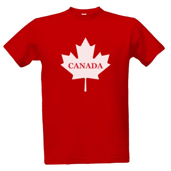 Tričko s potiskem Kanada Javorový list
