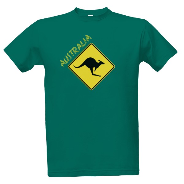 Tričko s potiskem Australia klokan basic